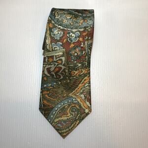 Camden Court Floral Paisley Short Wide Mens Necktie